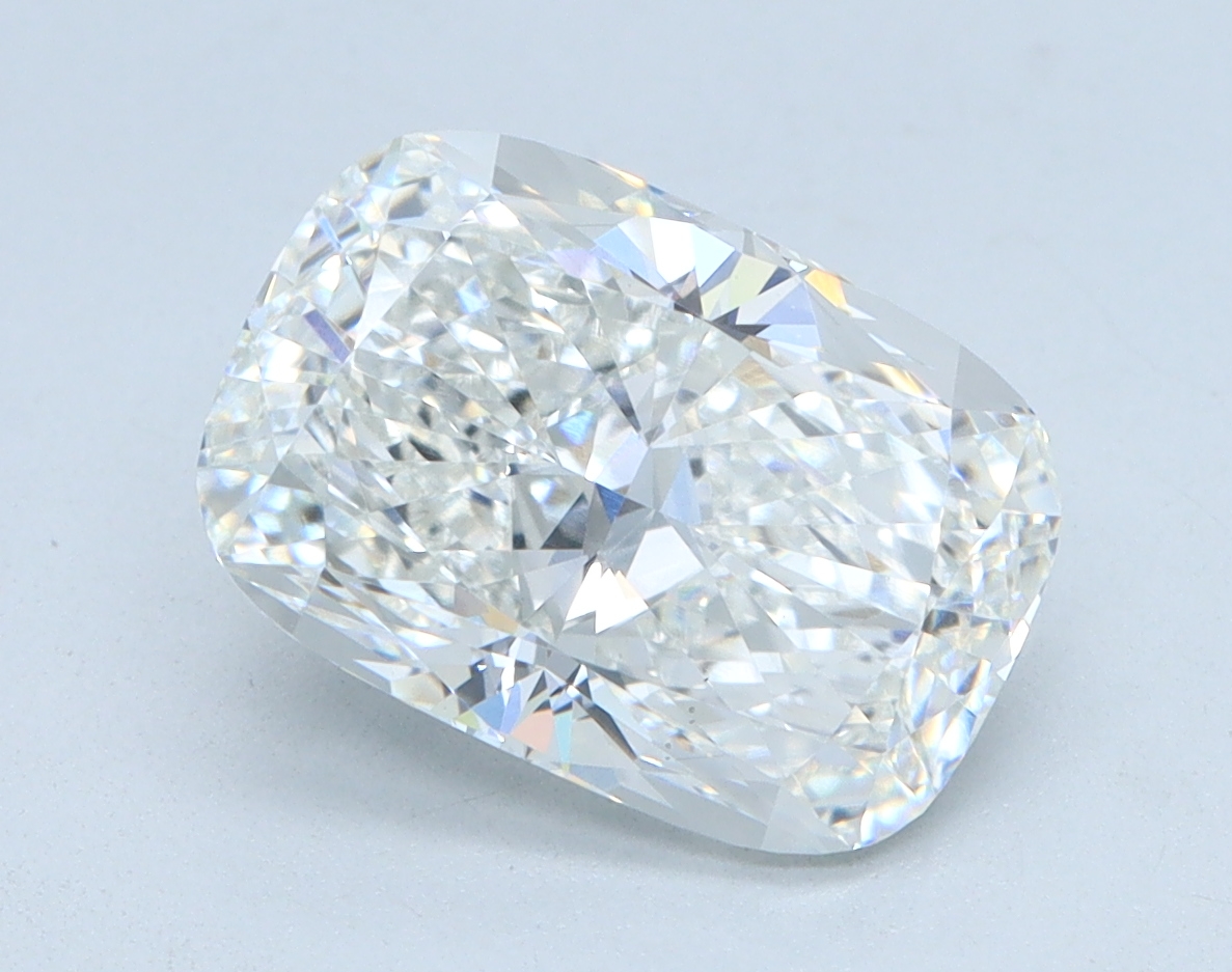 2.56 carat Cushion lab grown diamond, E color, VS1 clarity