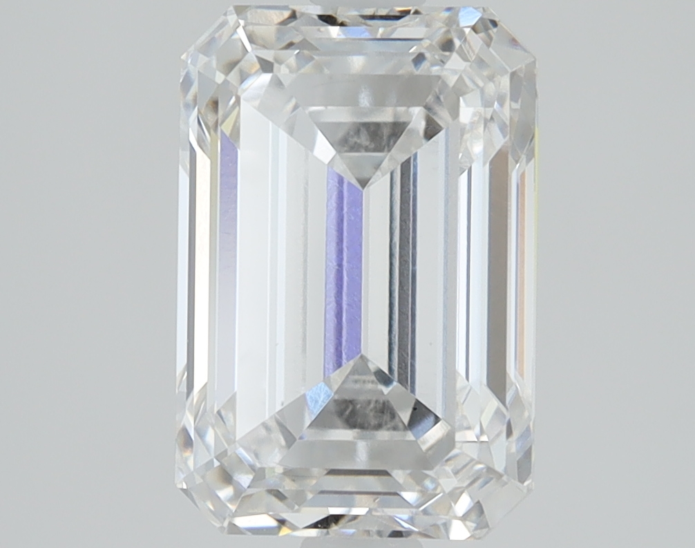 2.18 carat Emerald lab grown diamond, E color, VS1 clarity