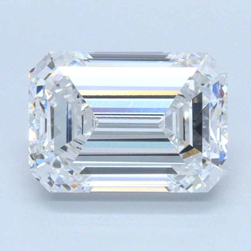 2.48 carat Emerald lab grown diamond, E color, VVS2 clarity