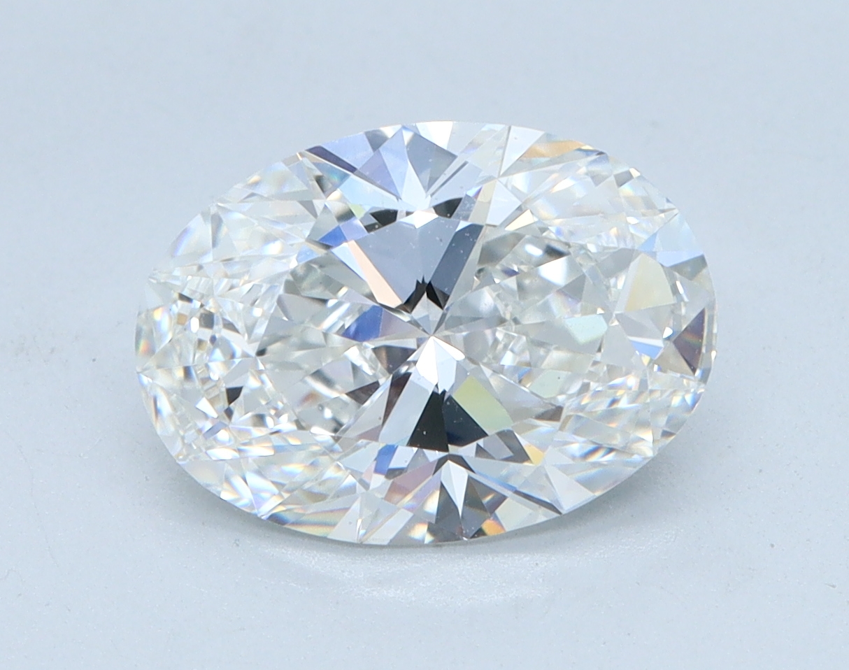2.27 carat Oval lab grown diamond, F color, VS1 clarity