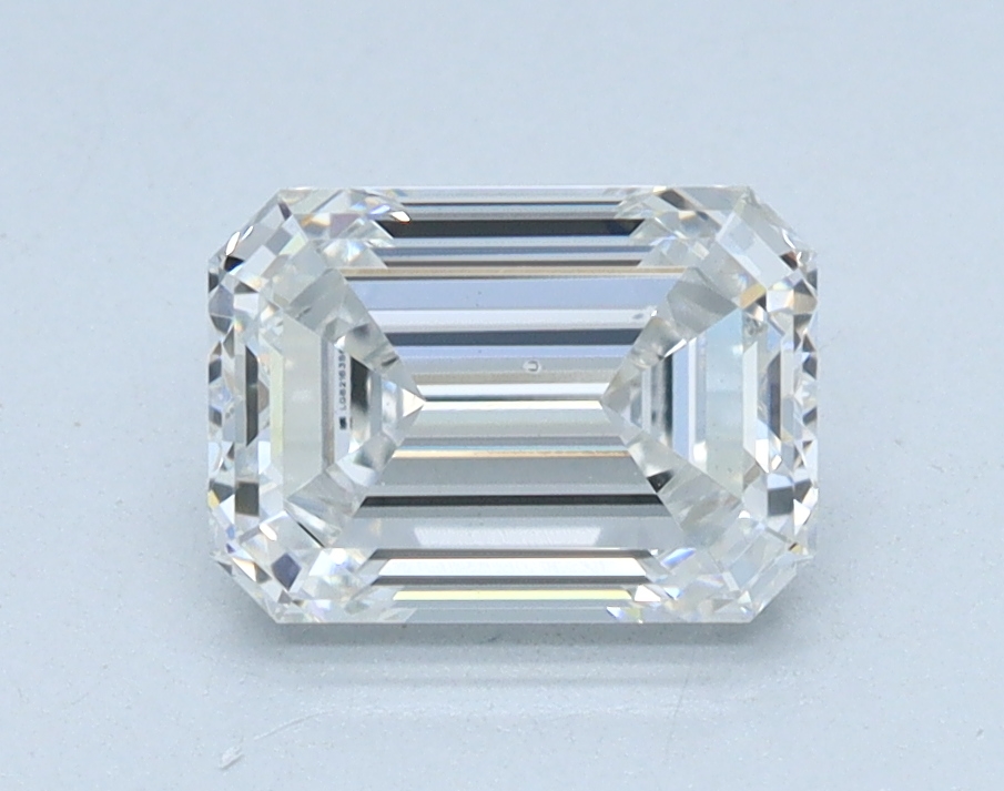 1.09 carat Emerald lab grown diamond, E color, VS2 clarity