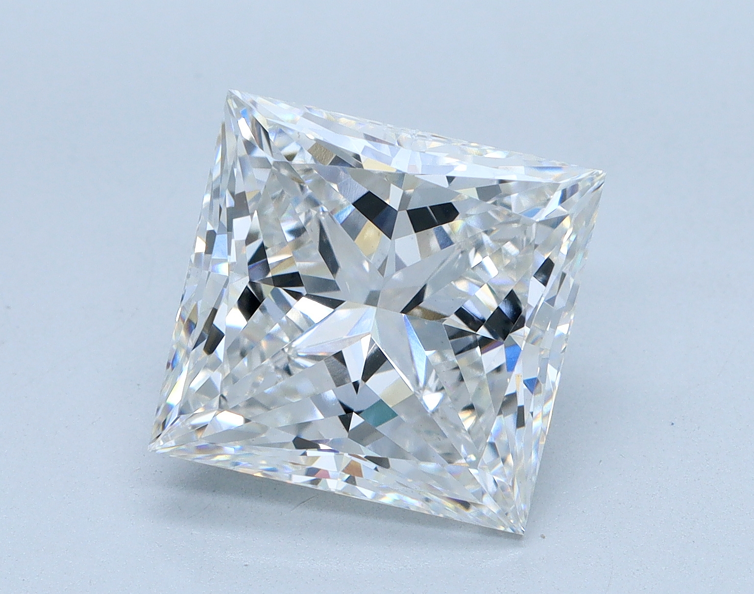 5.02 carat Princess lab grown diamond, E color, VS1 clarity