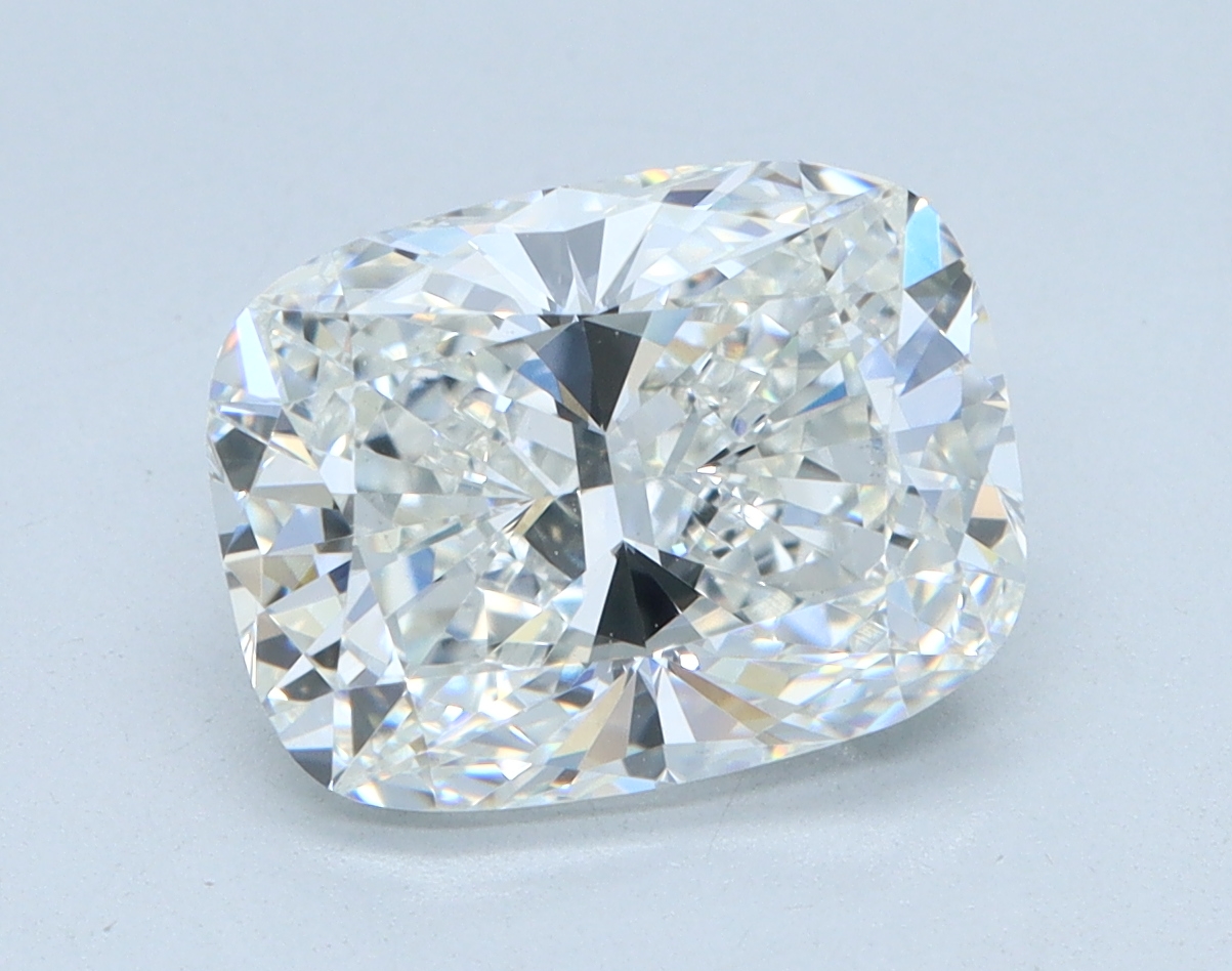 2.52 carat Cushion lab grown diamond, F color, VS1 clarity