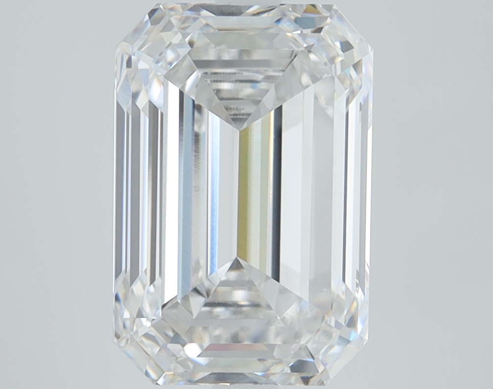 3.08 carat Emerald lab grown diamond, D color, VS1 clarity