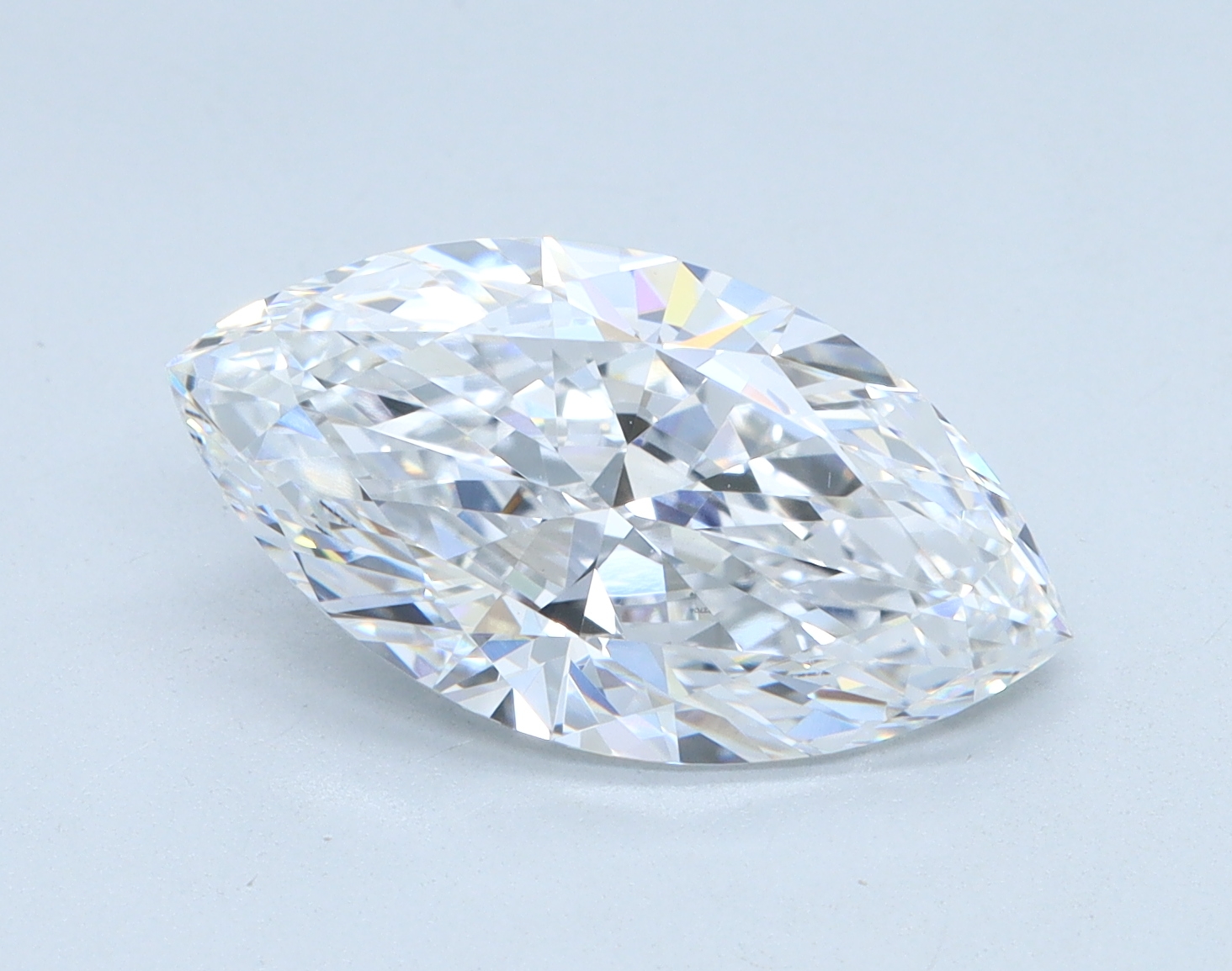 2.55 carat Marquise lab grown diamond, D color, VVS2 clarity