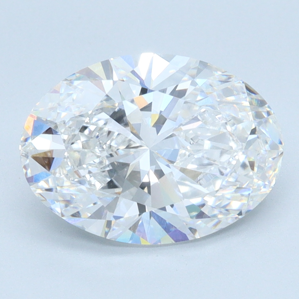 2.37 carat Oval lab grown diamond, D color, VS1 clarity