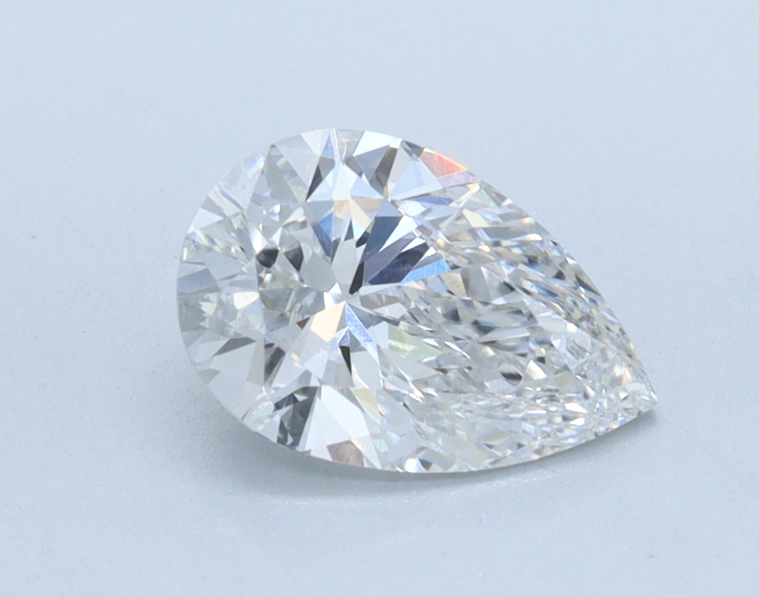 1.07 carat Pear lab grown diamond, E color, VS1 clarity