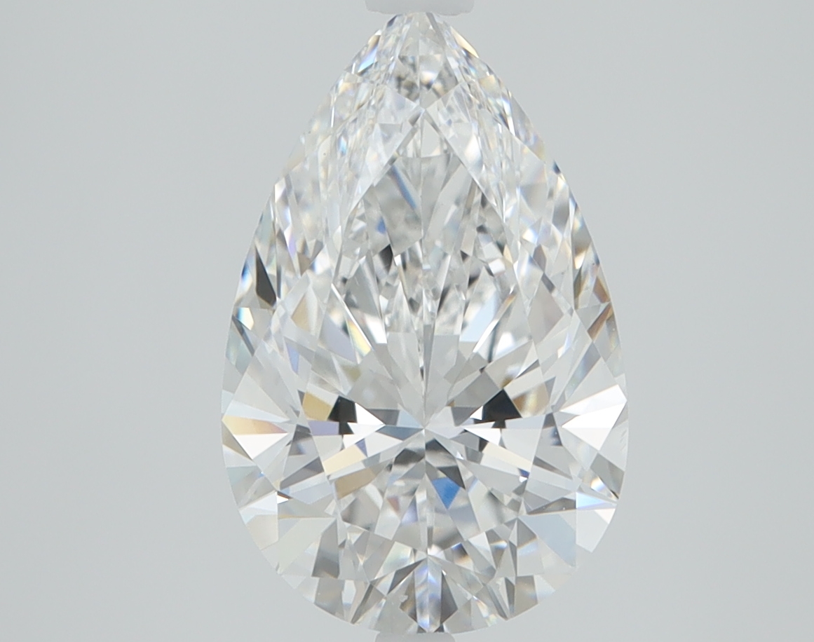 2.58 carat Pear lab grown diamond, E color, VS1 clarity