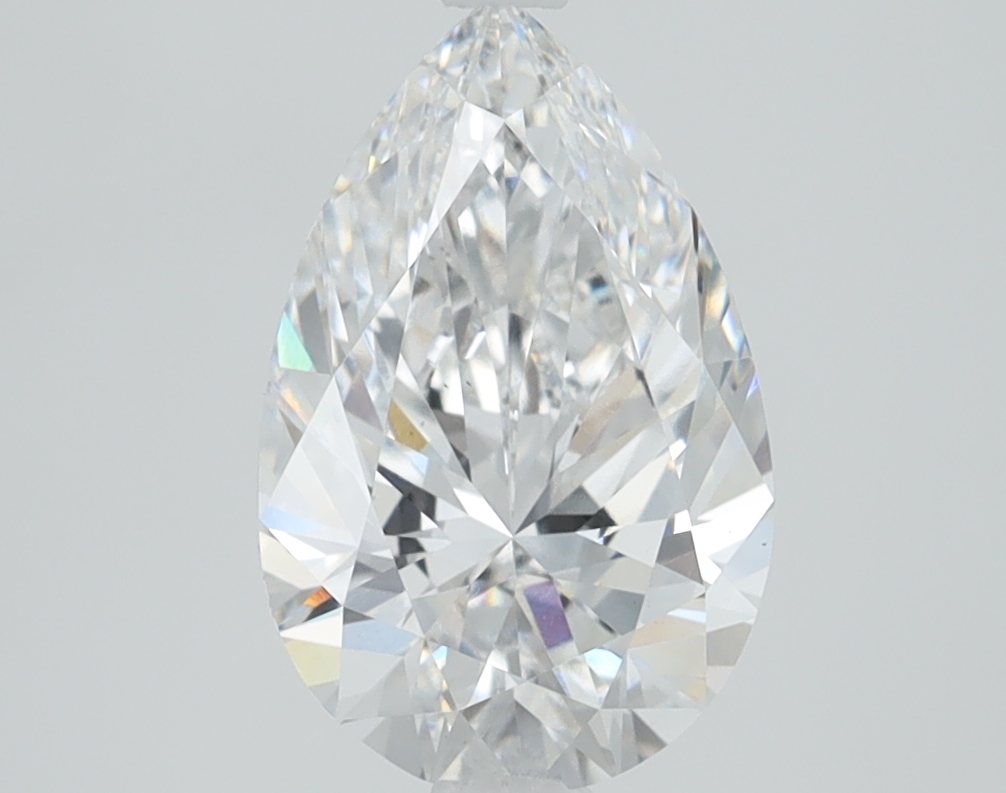 2.06 carat Pear lab grown diamond, D color, VS1 clarity