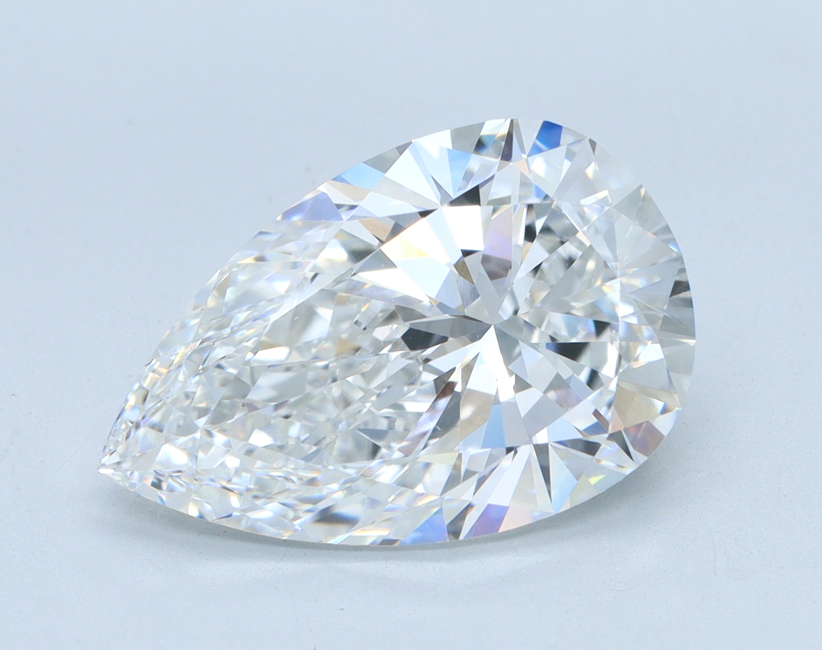 5.03 carat Pear lab grown diamond, E color, VVS2 clarity