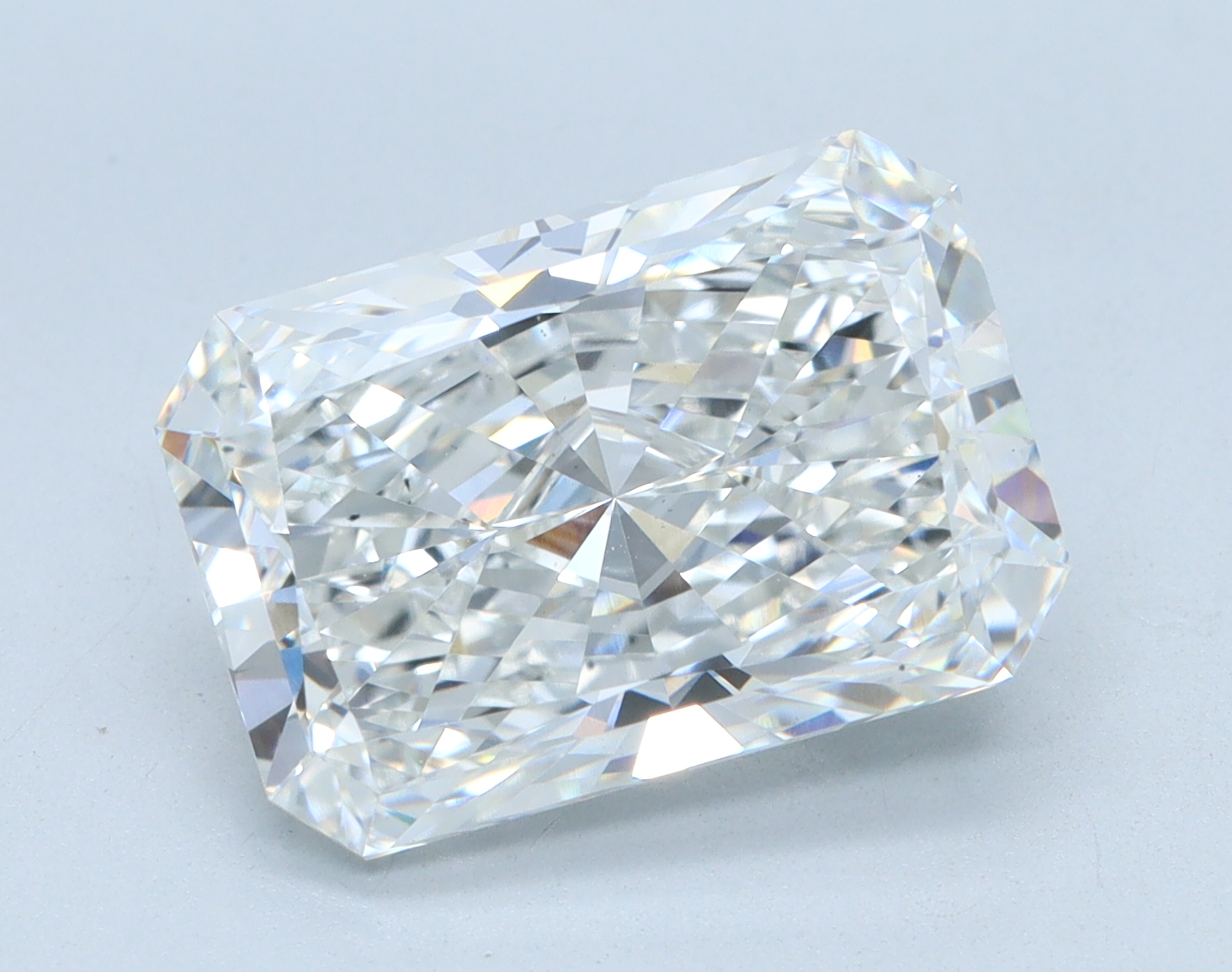 5.03 carat Radiant lab grown diamond, F color, VS1 clarity