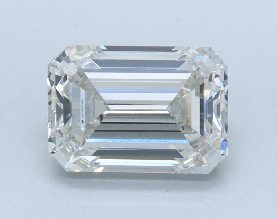 1.52 carat Emerald lab grown diamond, G color, VS1 clarity