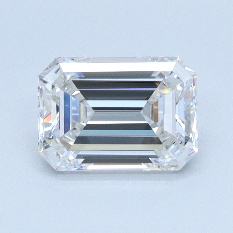 0.91 carat Emerald lab grown diamond, D color, VVS1 clarity