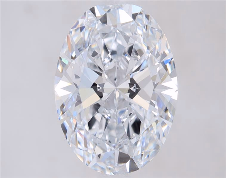 4.01 carat Oval lab grown diamond, D color, VS1 clarity