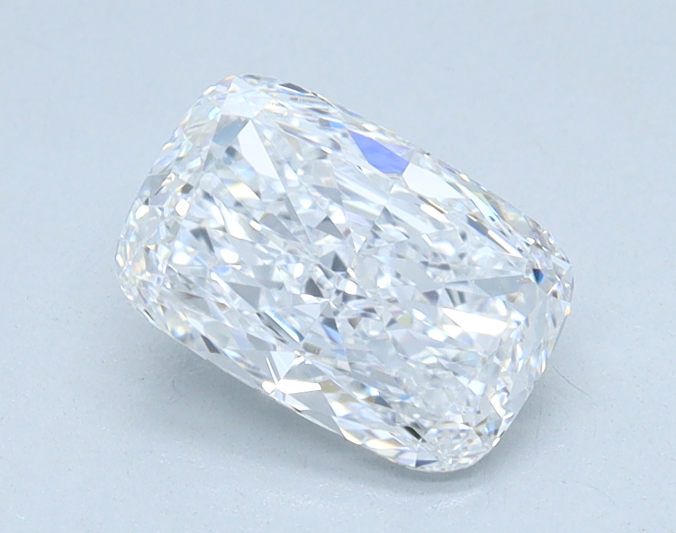 1.17 carat Cushion lab grown diamond, D color, VVS2 clarity