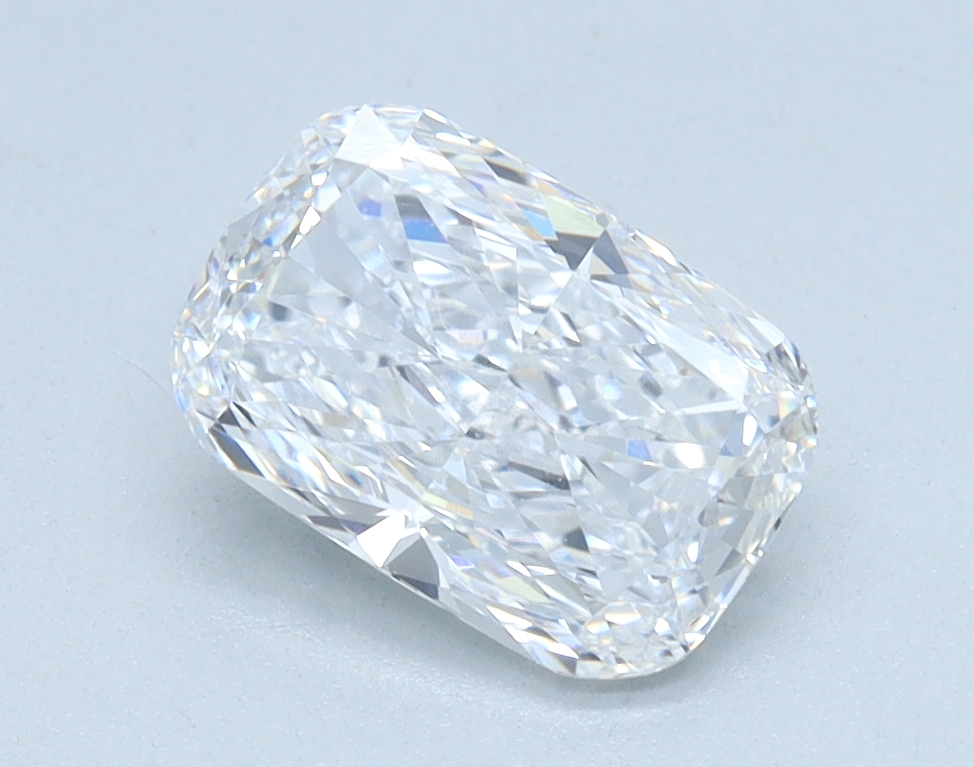 1.12 carat Cushion lab grown diamond, D color, VVS2 clarity