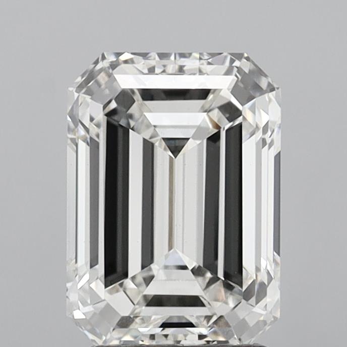 3.07 carat Emerald lab grown diamond, G color, VS1 clarity