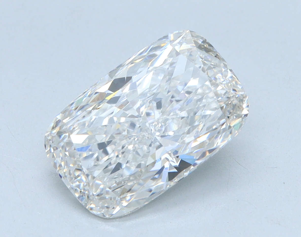 2.02 carat Cushion lab grown diamond, G color, VS1 clarity