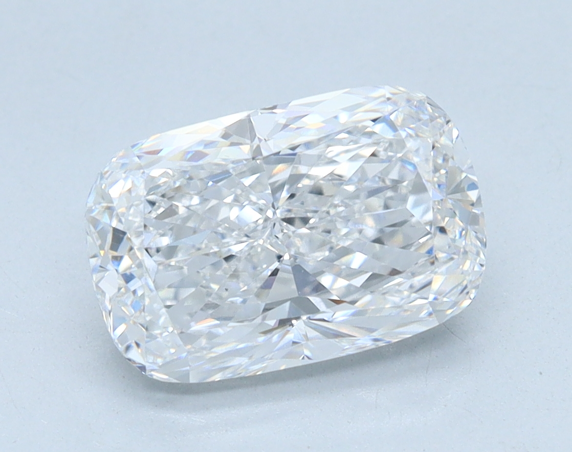 2.25 carat Cushion lab grown diamond, D color, VVS2 clarity