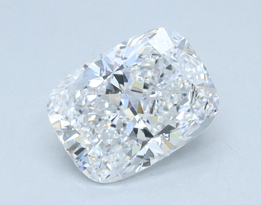 0.93 carat Cushion lab grown diamond, D color, VS1 clarity