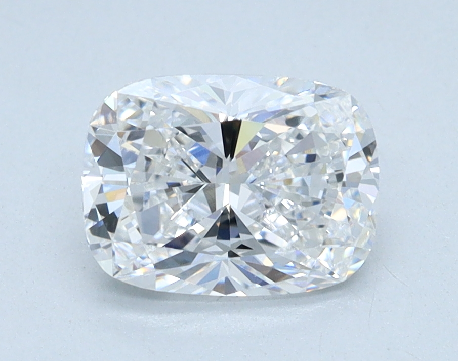 1.05 carat Cushion lab grown diamond, D color, VVS2 clarity