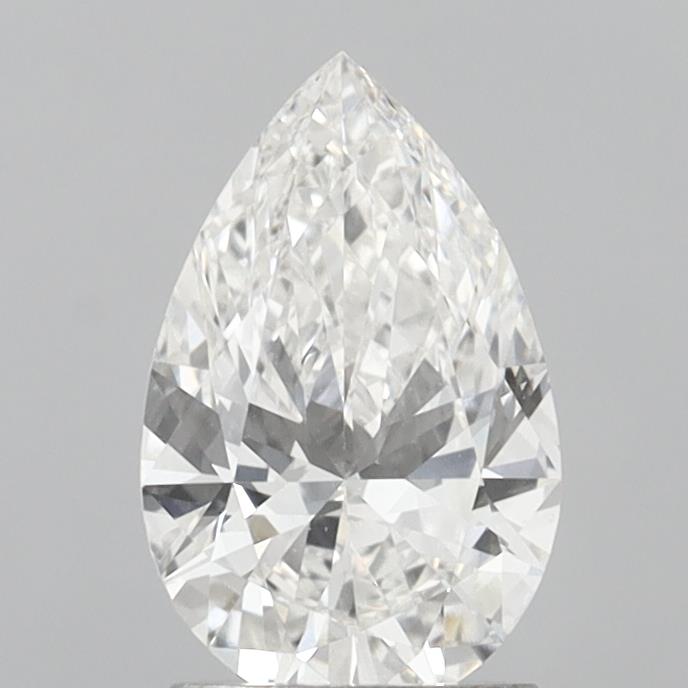 1.75 carat Pear lab grown diamond, F color, VVS2 clarity