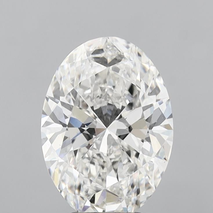 4.05 carat Oval lab grown diamond, G color, VS1 clarity