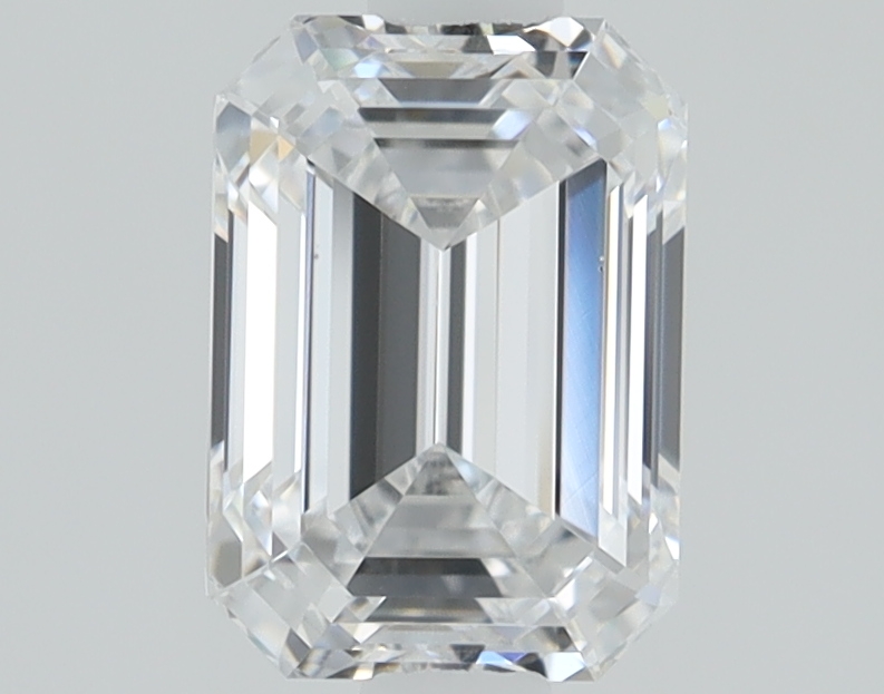 1.06 carat Emerald lab grown diamond, D color, VS1 clarity