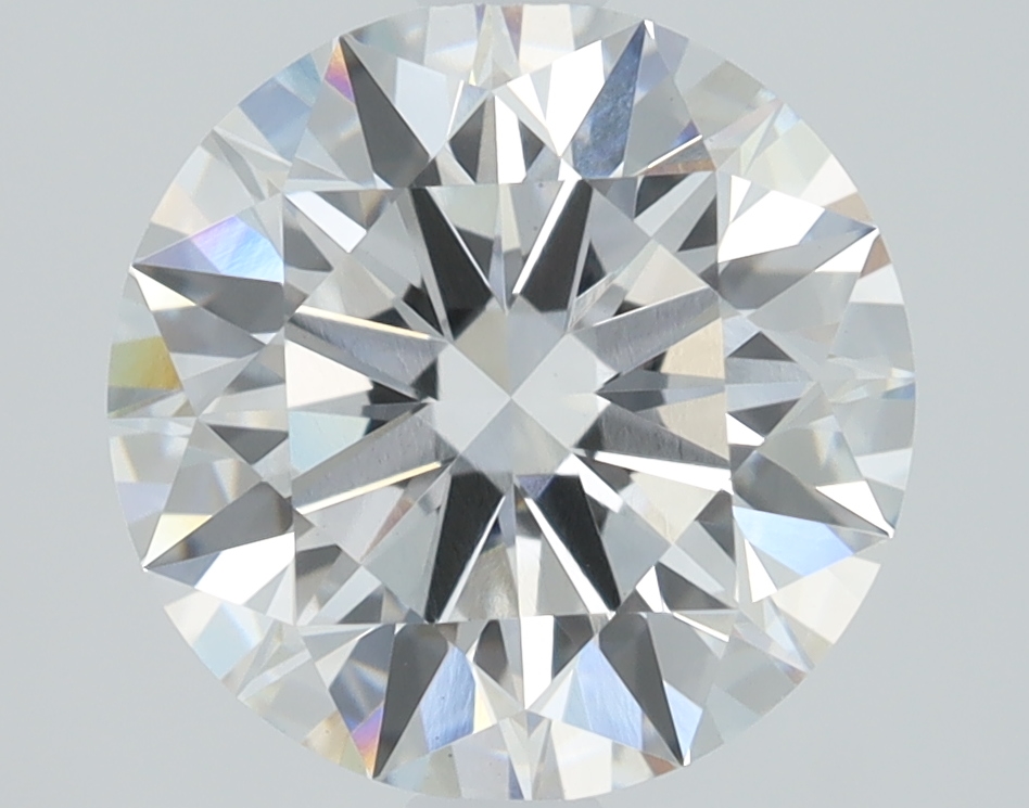2.5 carat Round lab grown diamond, E color, VS1 clarity, Ideal cut