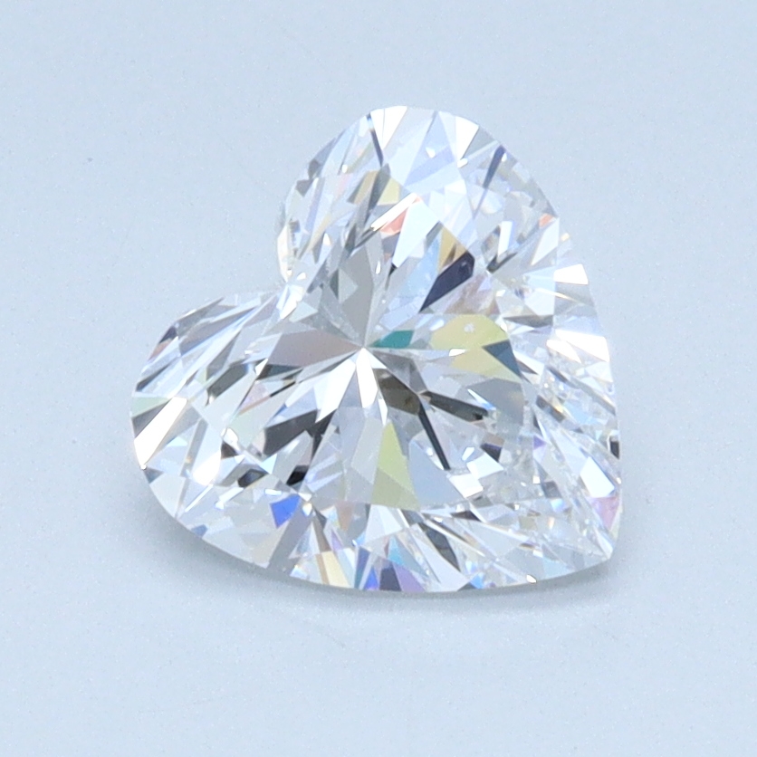 0.96 carat Heart lab grown diamond, E color, VVS2 clarity