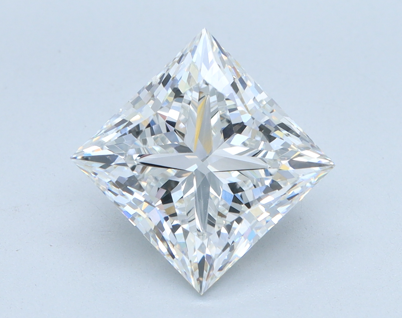 3.05 carat Princess lab grown diamond, E color, VVS2 clarity