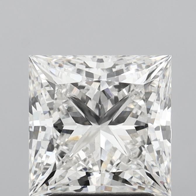 3.02 carat Princess lab grown diamond, G color, VS1 clarity