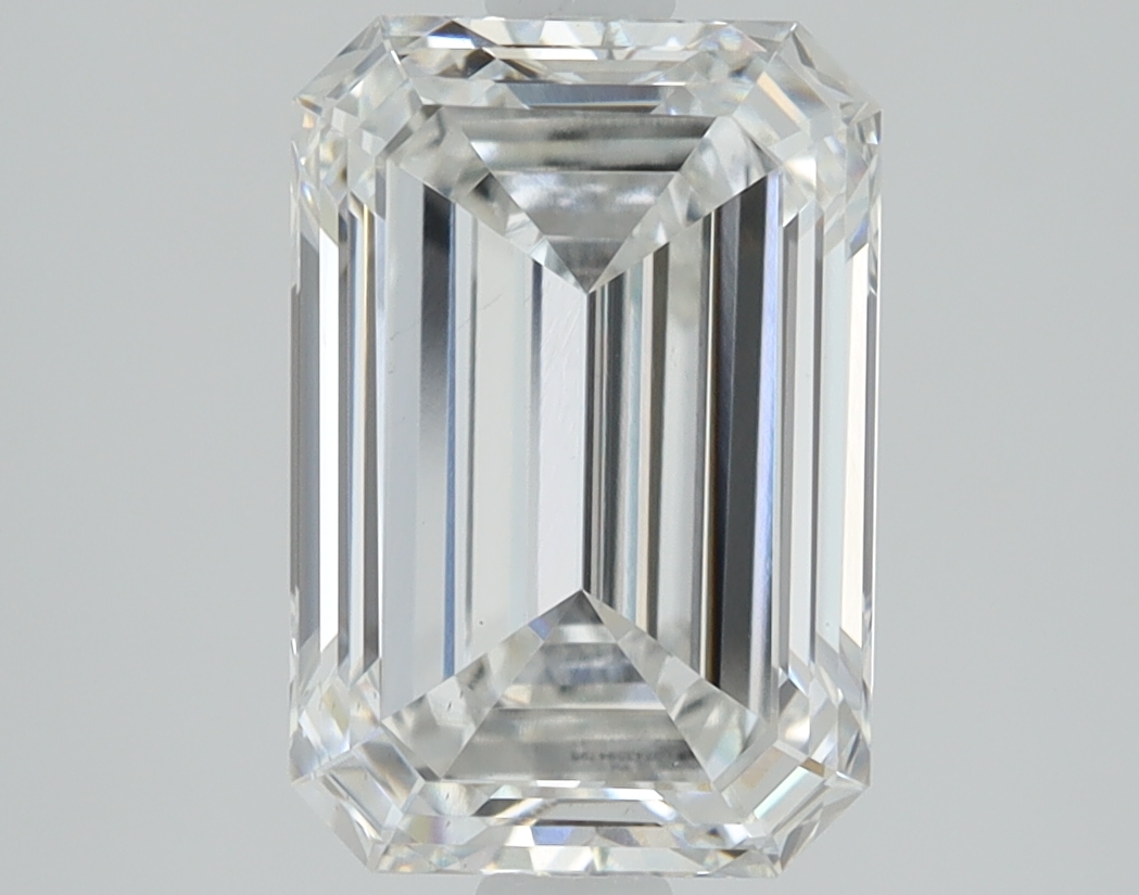 1.71 carat Emerald lab grown diamond, E color, VS1 clarity