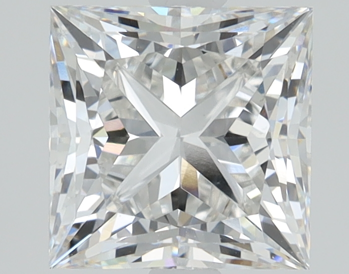 1.51 carat Princess lab grown diamond, F color, VS1 clarity