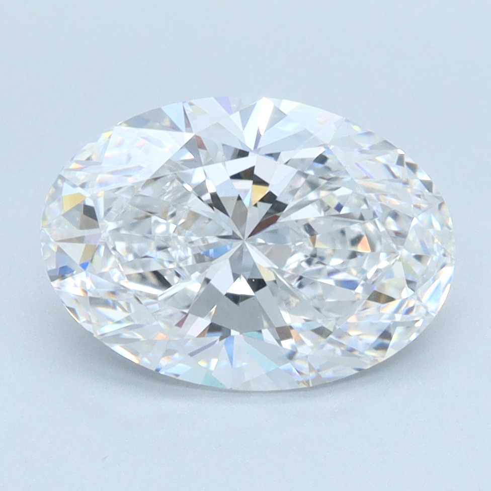 1.74 carat Oval lab grown diamond, D color, VS1 clarity