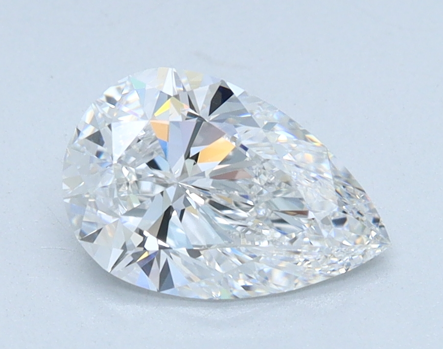 1.11 carat Pear lab grown diamond, E color, VS2 clarity