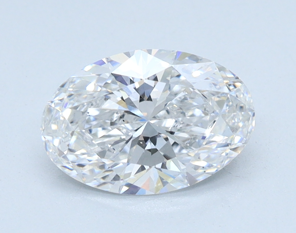 1.05 carat Oval lab grown diamond, E color, VS2 clarity