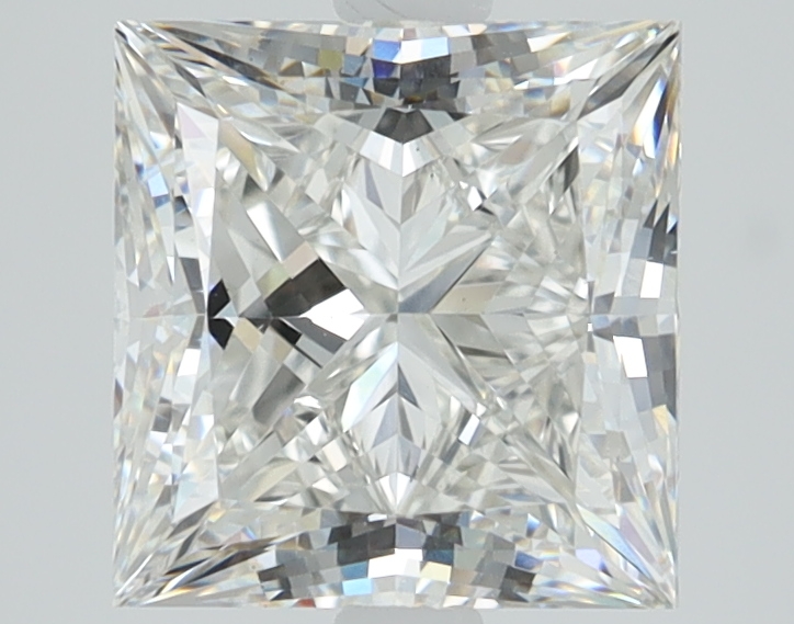 2.42 carat Princess lab grown diamond, G color, VS1 clarity