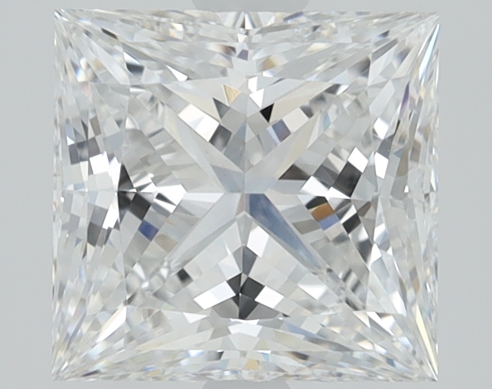1.22 carat Princess lab grown diamond, E color, VVS2 clarity