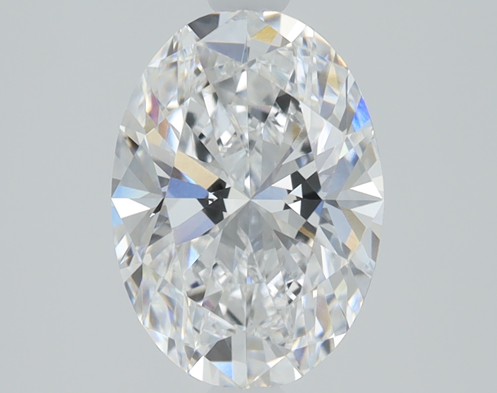 1.8 carat Oval lab grown diamond, D color, VVS2 clarity