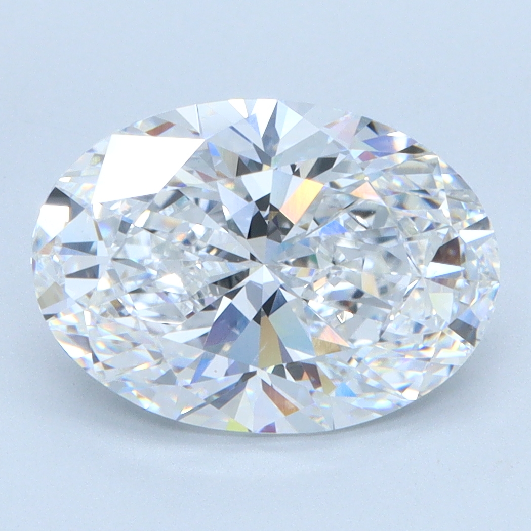 3.01 carat Oval lab grown diamond, F color, VS1 clarity