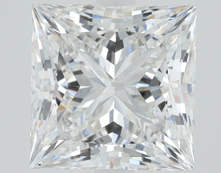 2.27 carat Princess lab grown diamond, E color, VS1 clarity