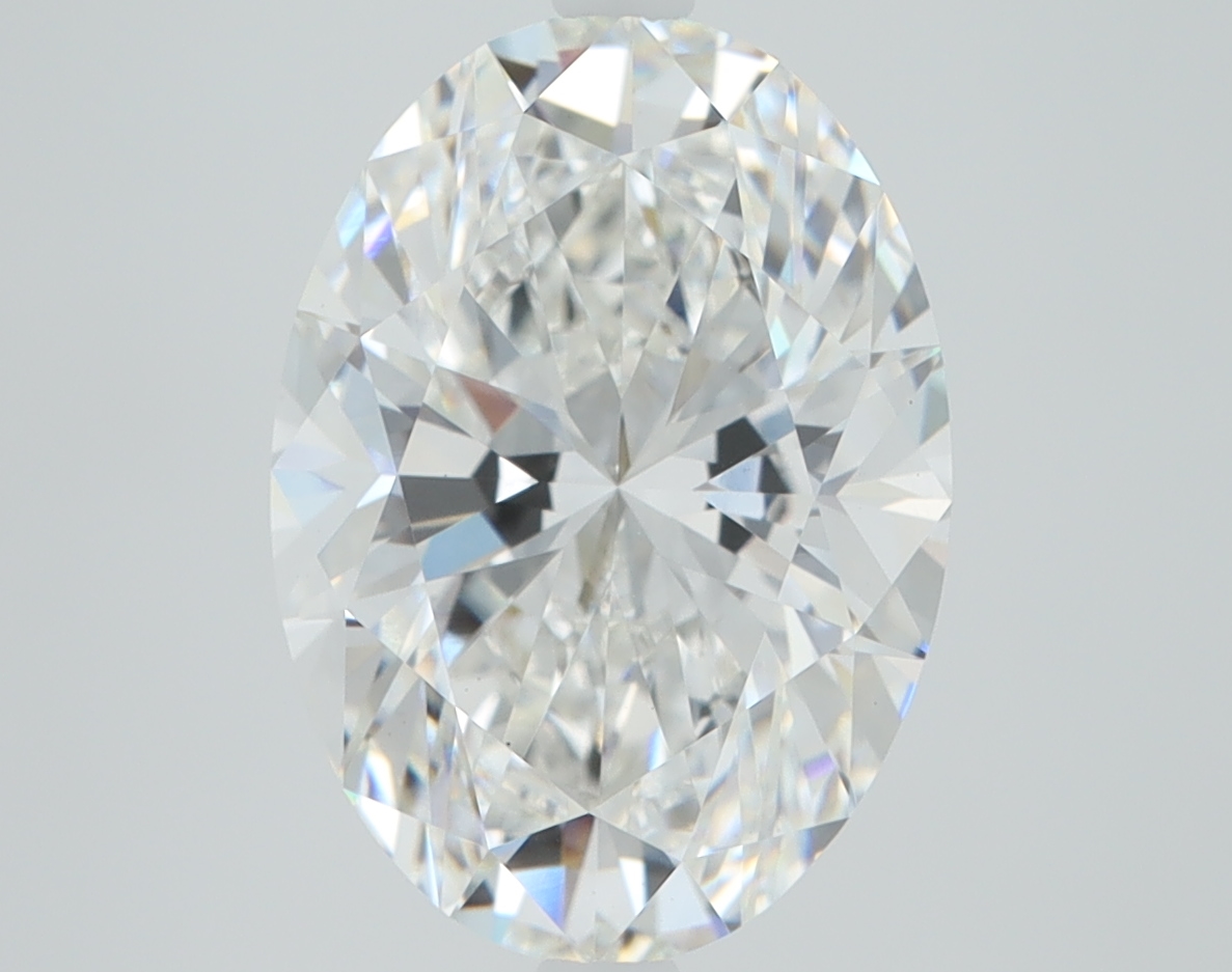 4.5 carat Oval lab grown diamond, E color, VS1 clarity