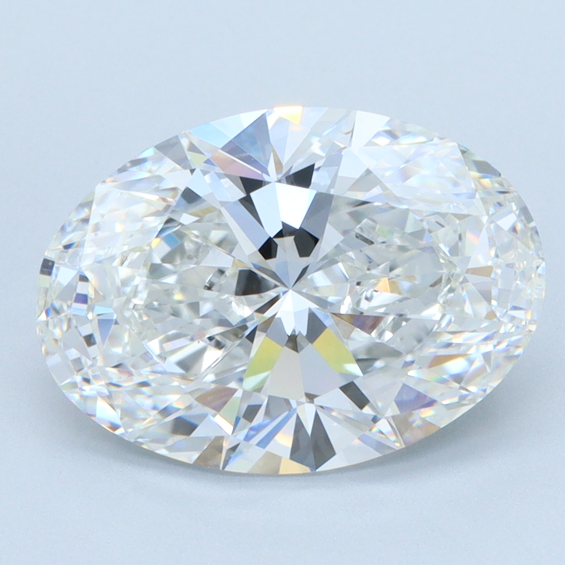 4.08 carat Oval lab grown diamond, E color, VVS2 clarity