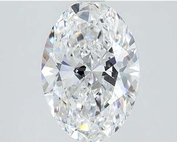 10.0 carat Oval lab grown diamond, F color, VVS2 clarity