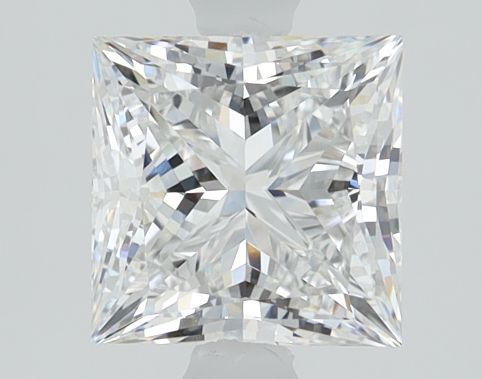 1.36 carat Princess lab grown diamond, D color, VVS1 clarity
