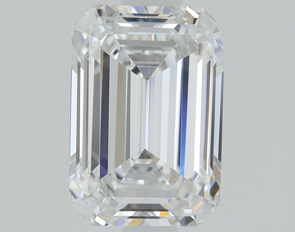 1.72 carat Emerald lab grown diamond, E color, VVS2 clarity