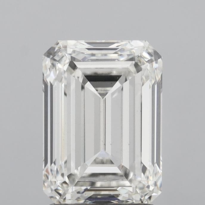 2.73 carat Emerald lab grown diamond, G color, VVS2 clarity