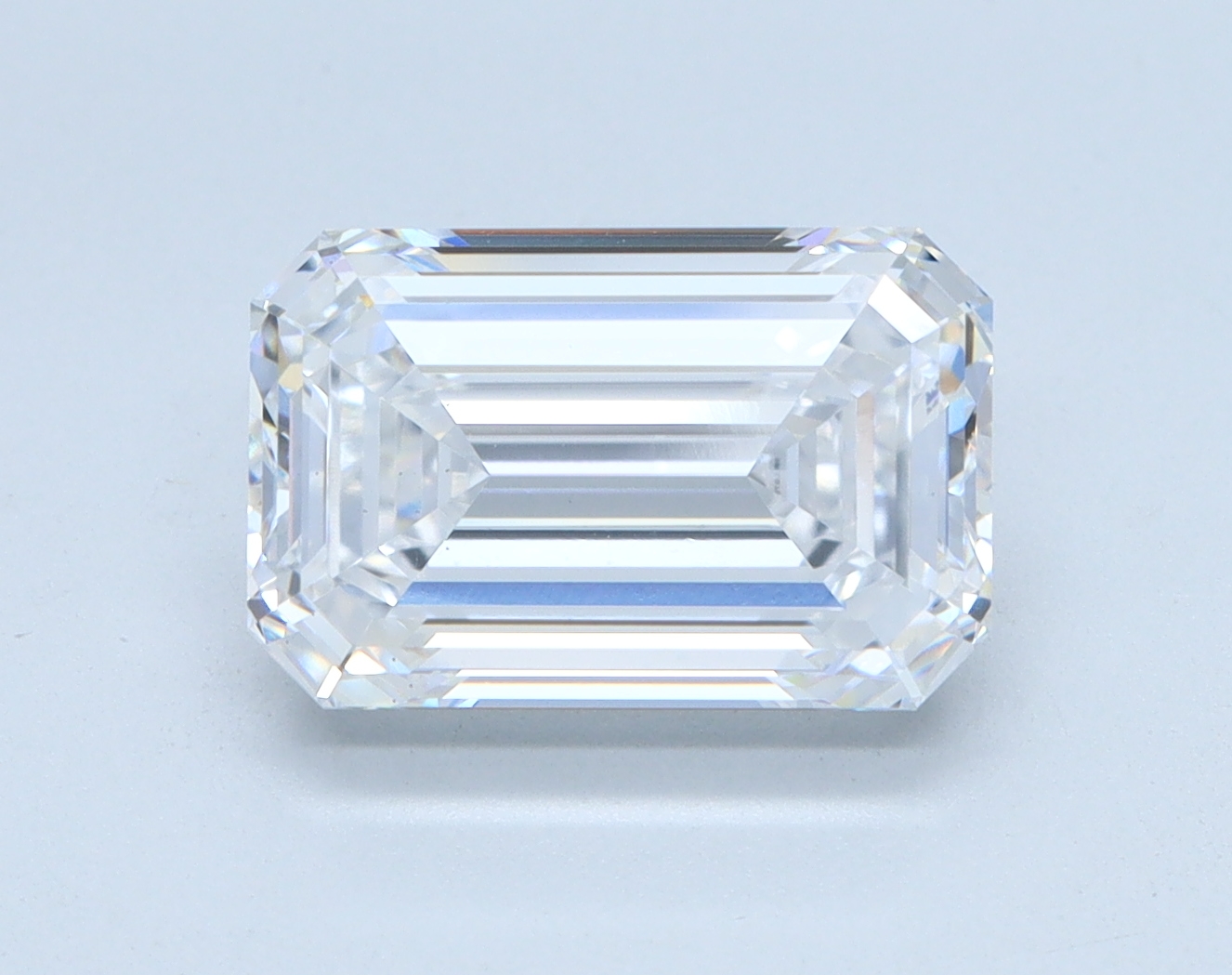 3.01 carat Emerald lab grown diamond, D color, VS2 clarity