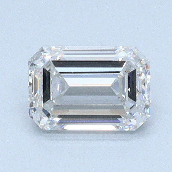 0.95 carat Emerald lab grown diamond, F color, VS1 clarity